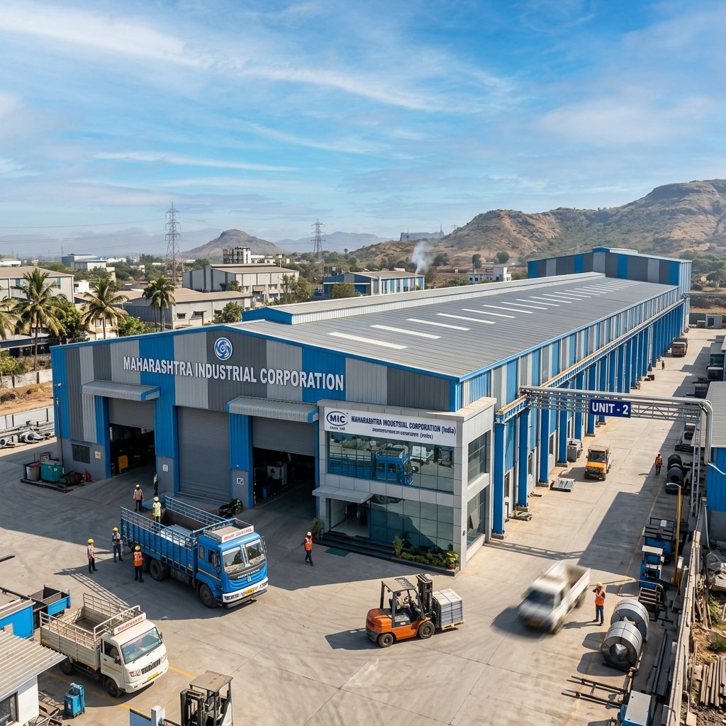 Modern factory shed in Maharashtra - SM Infra Projects